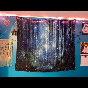 Society 6 pretty forest tapestry